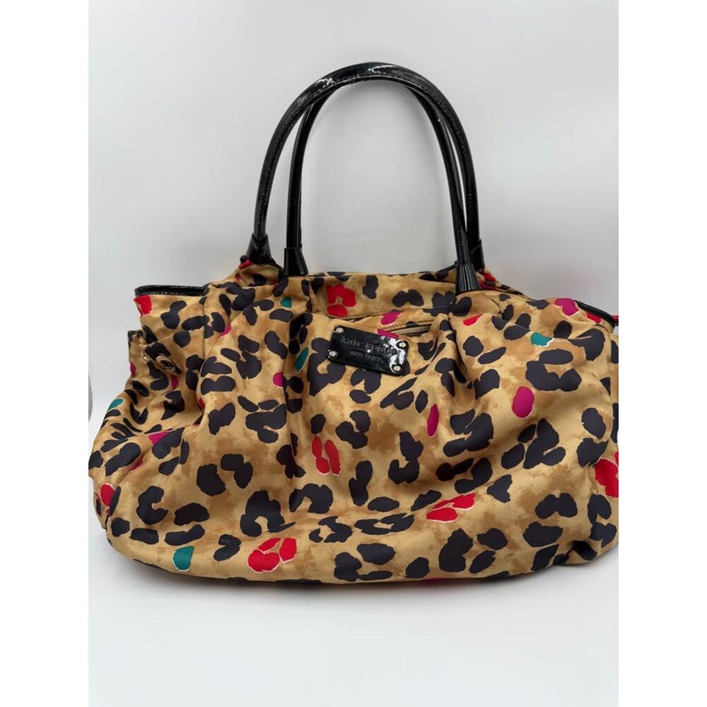 Kate Spade New York Stevie Multicolor Leopard Diaper Bag / Tote